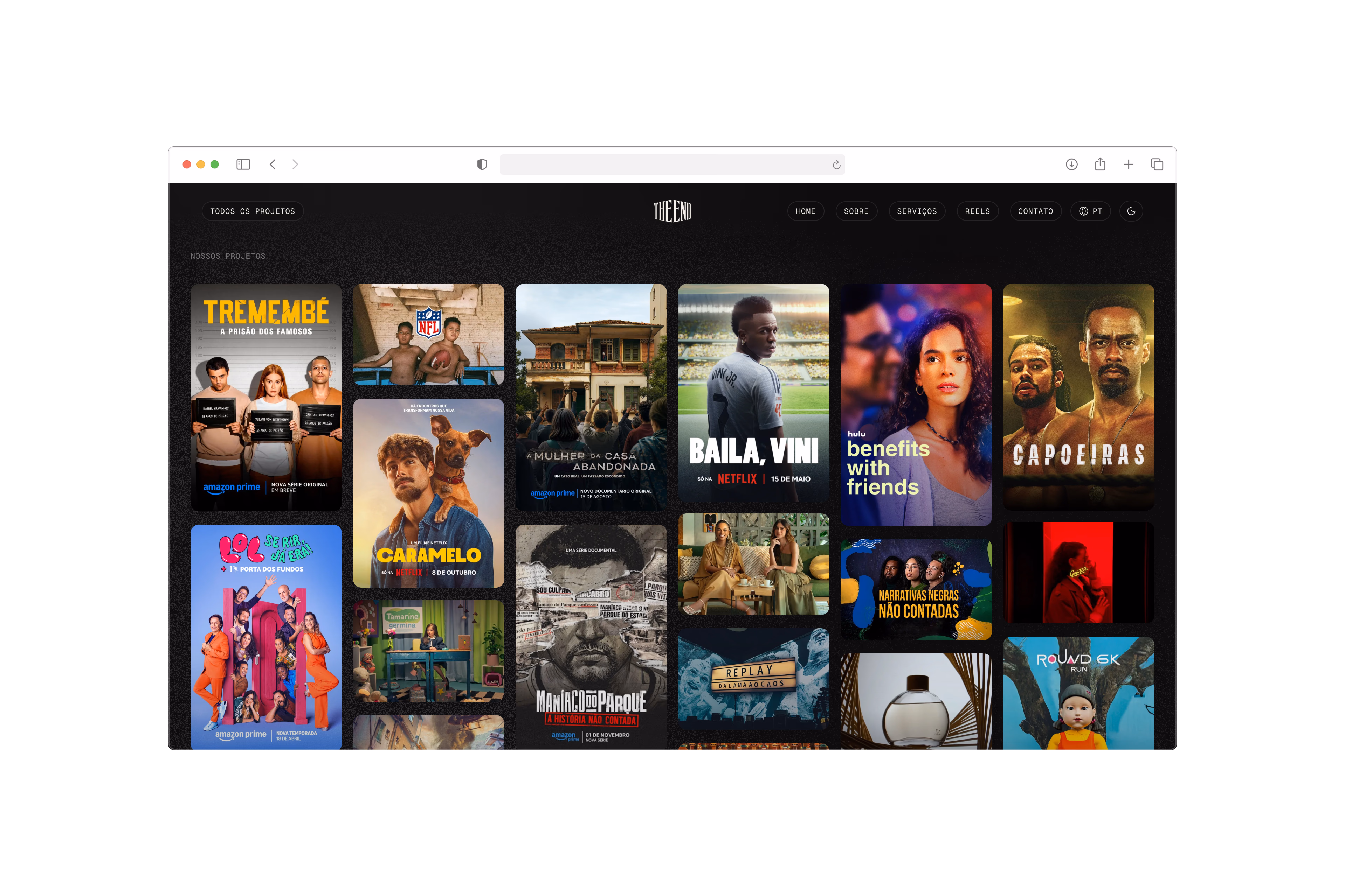 The End — Project archive on desktop