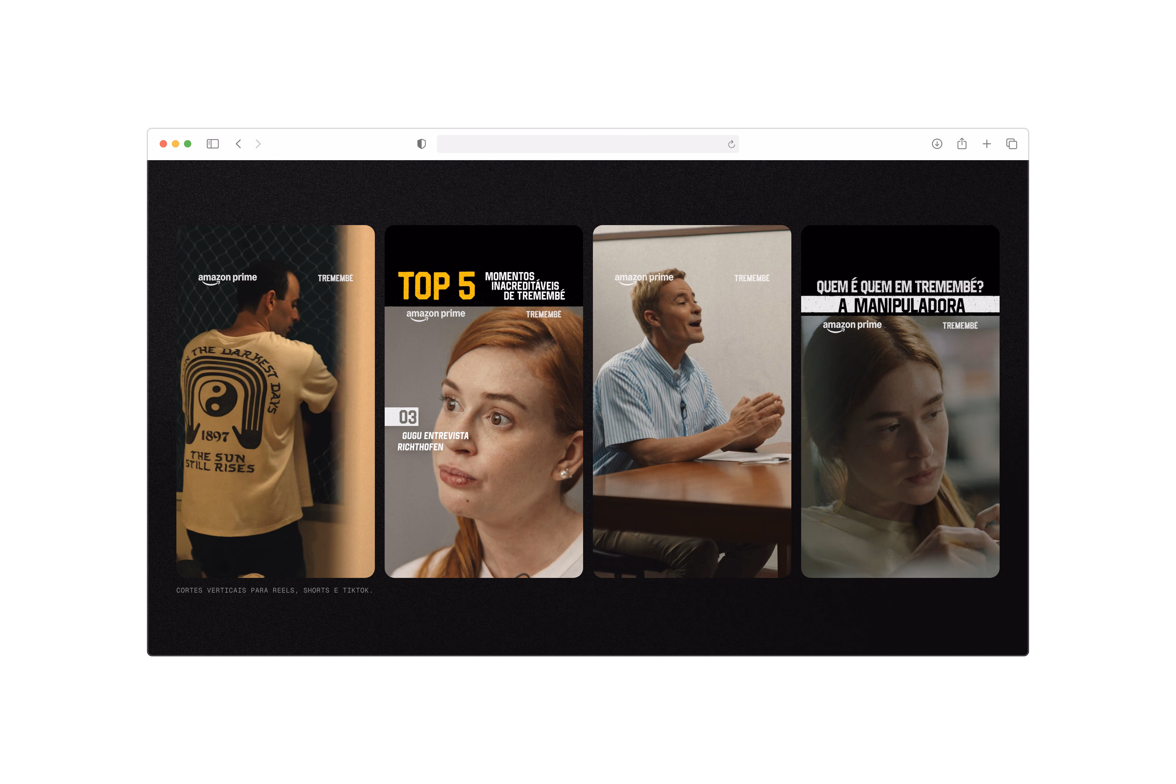 The End — Vertical cuts for Reels, Shorts and TikTok on desktop
