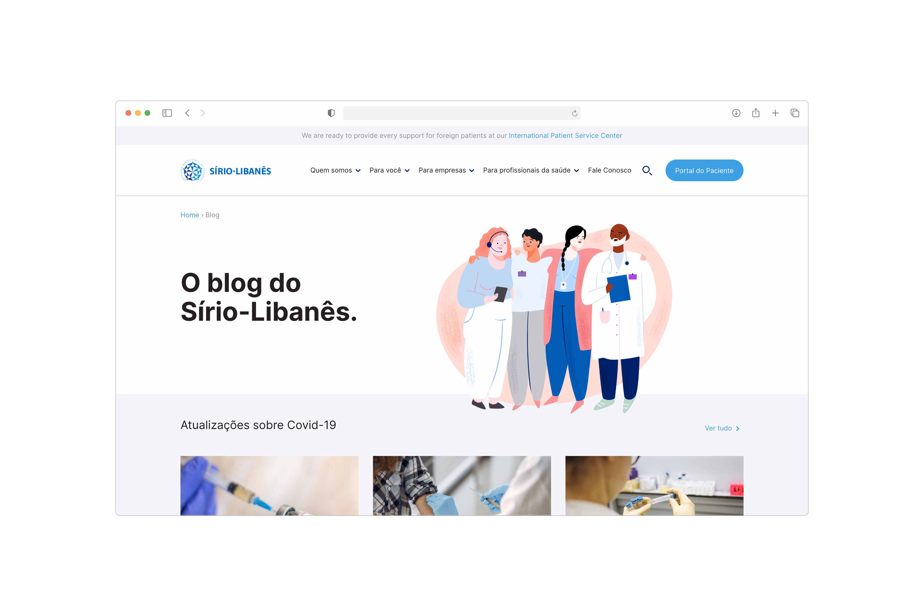 Sírio-Libanês — Blog em desktop