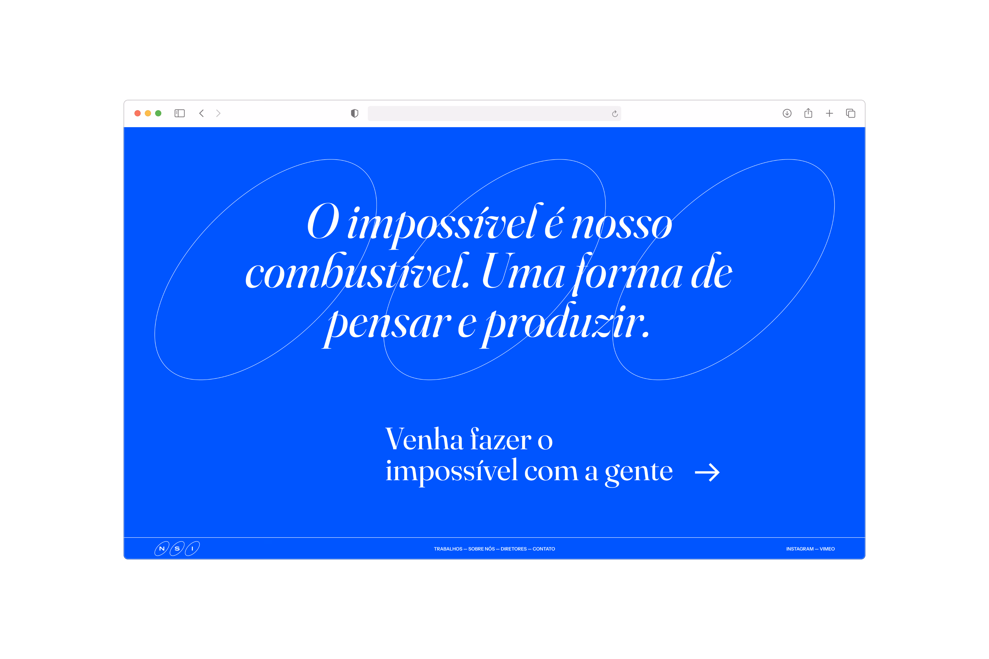 Not So Impossible — Website footer on desktop