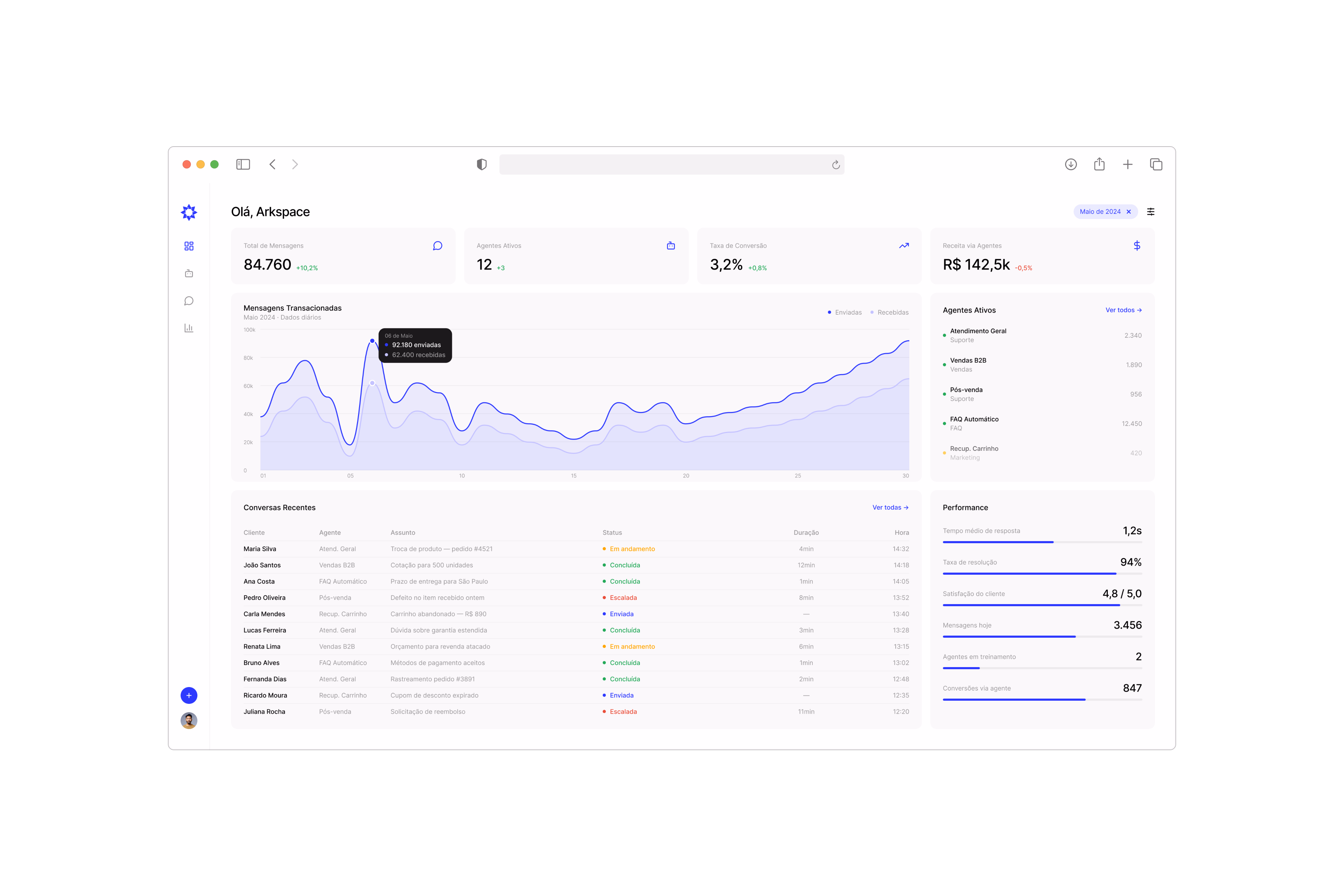 Arkemis — Home do site em desktop