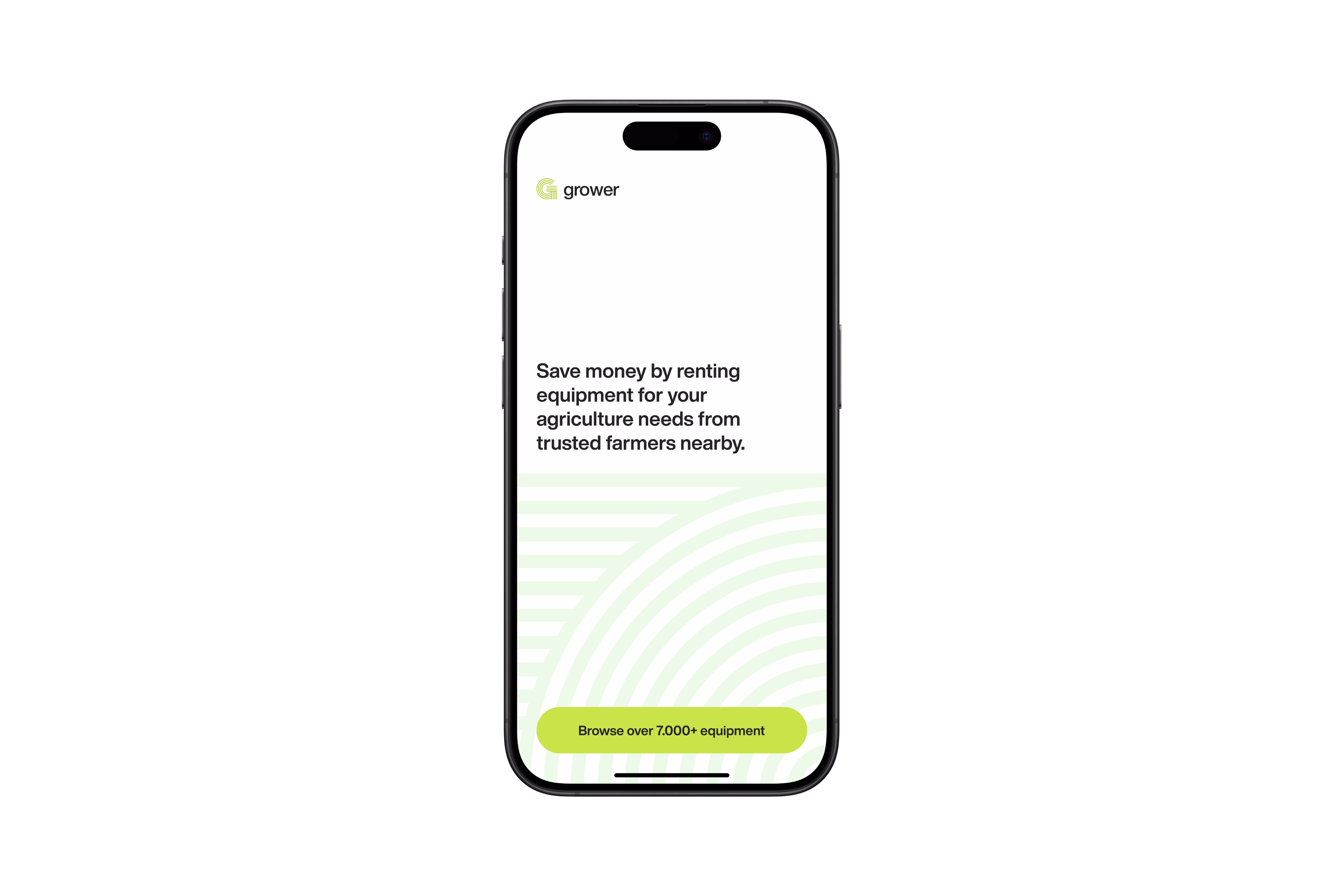 Grower — Tela mobile da plataforma