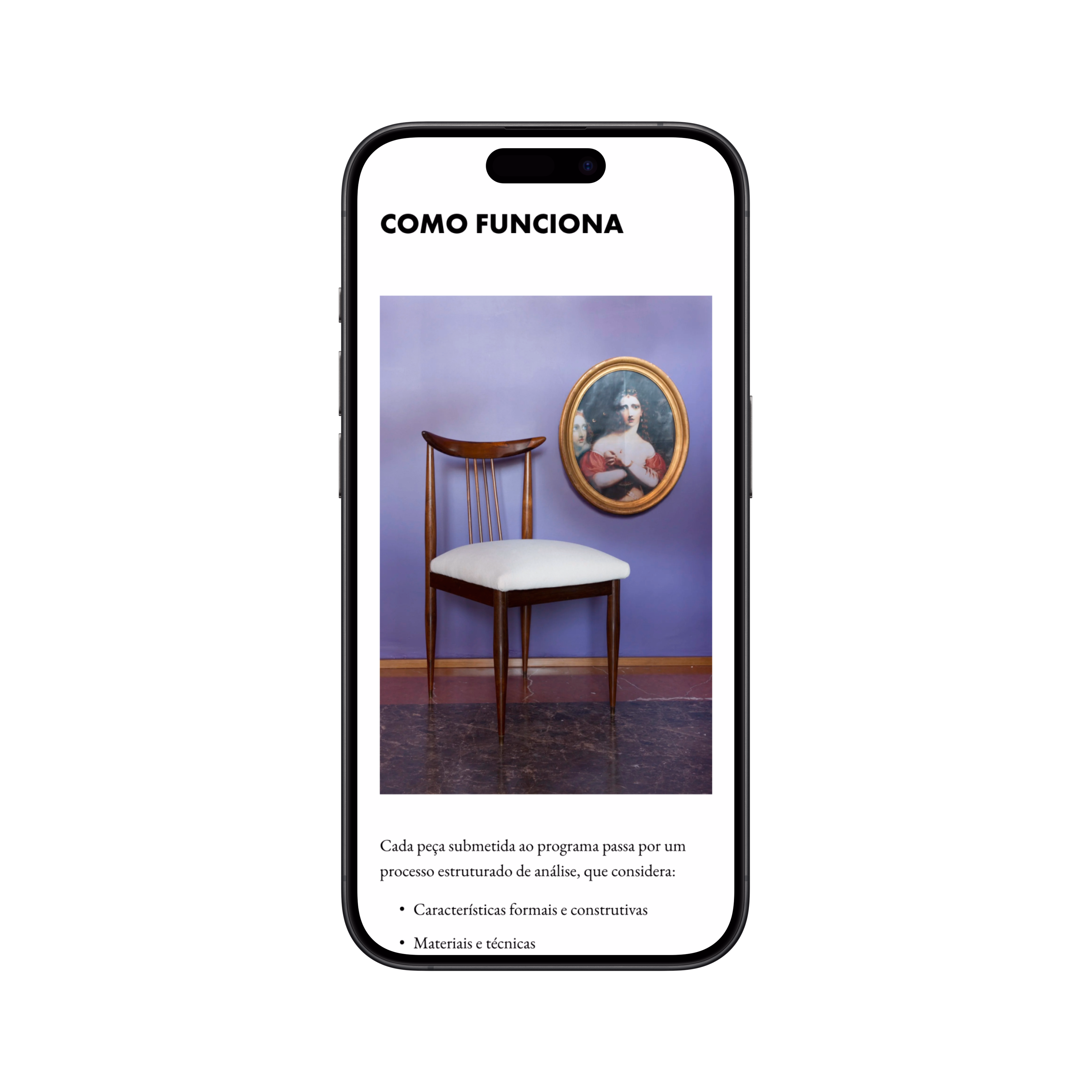 BMDG — Tela mobile do site
