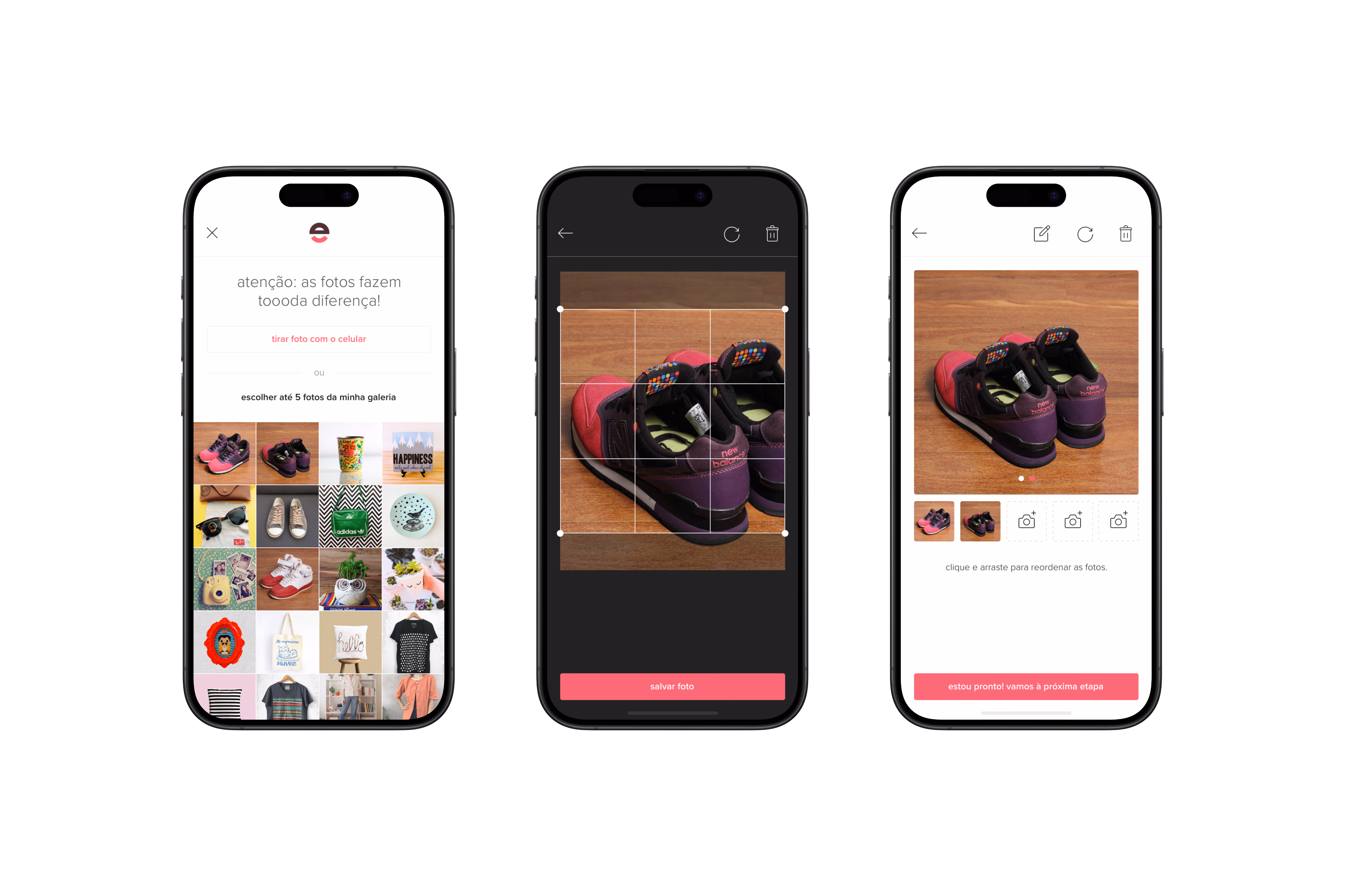 Enjoei — Telas mobile 6 a 8