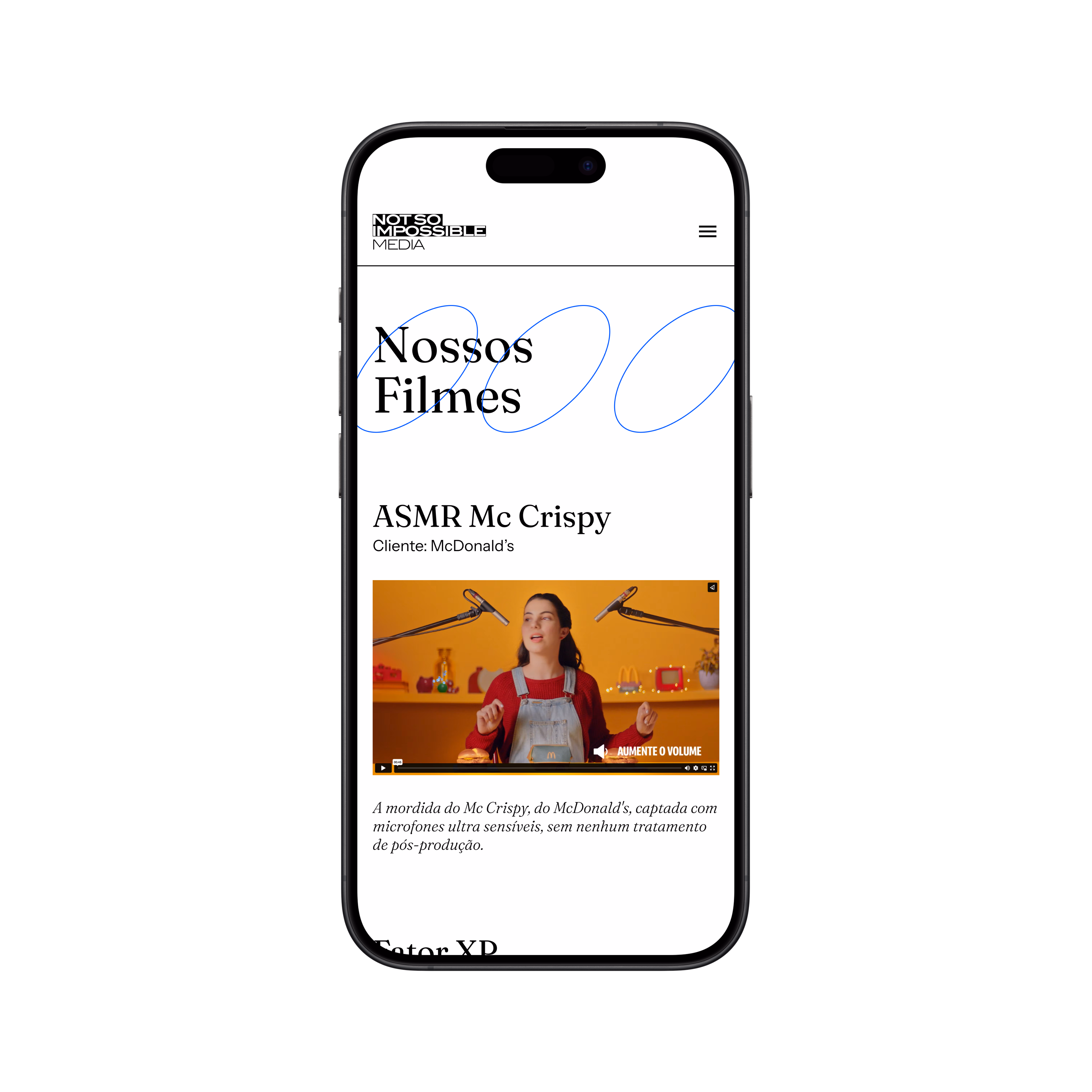 Not So Impossible — Tela mobile de filmes