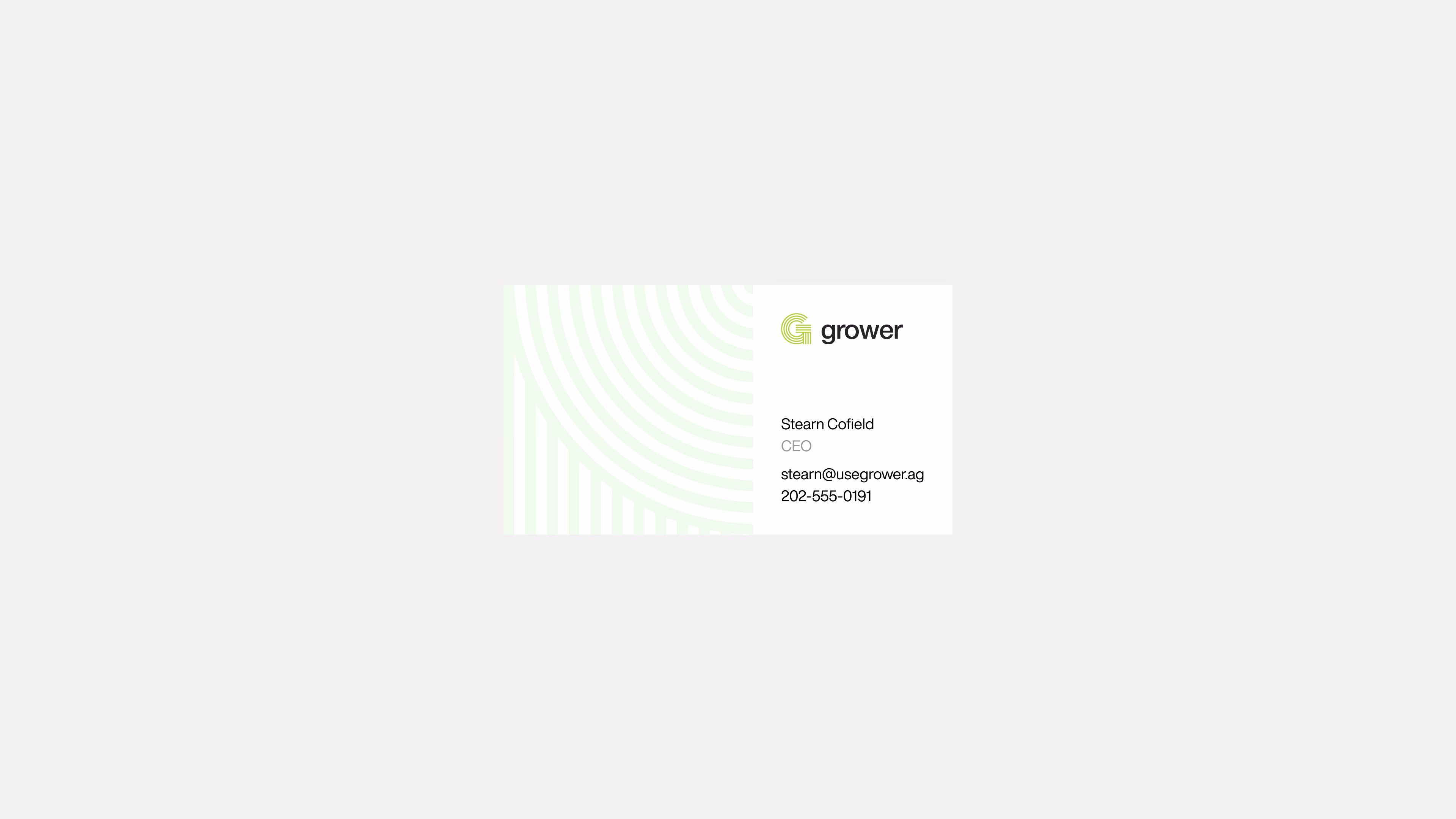 Grower — Interface components and visual patterns