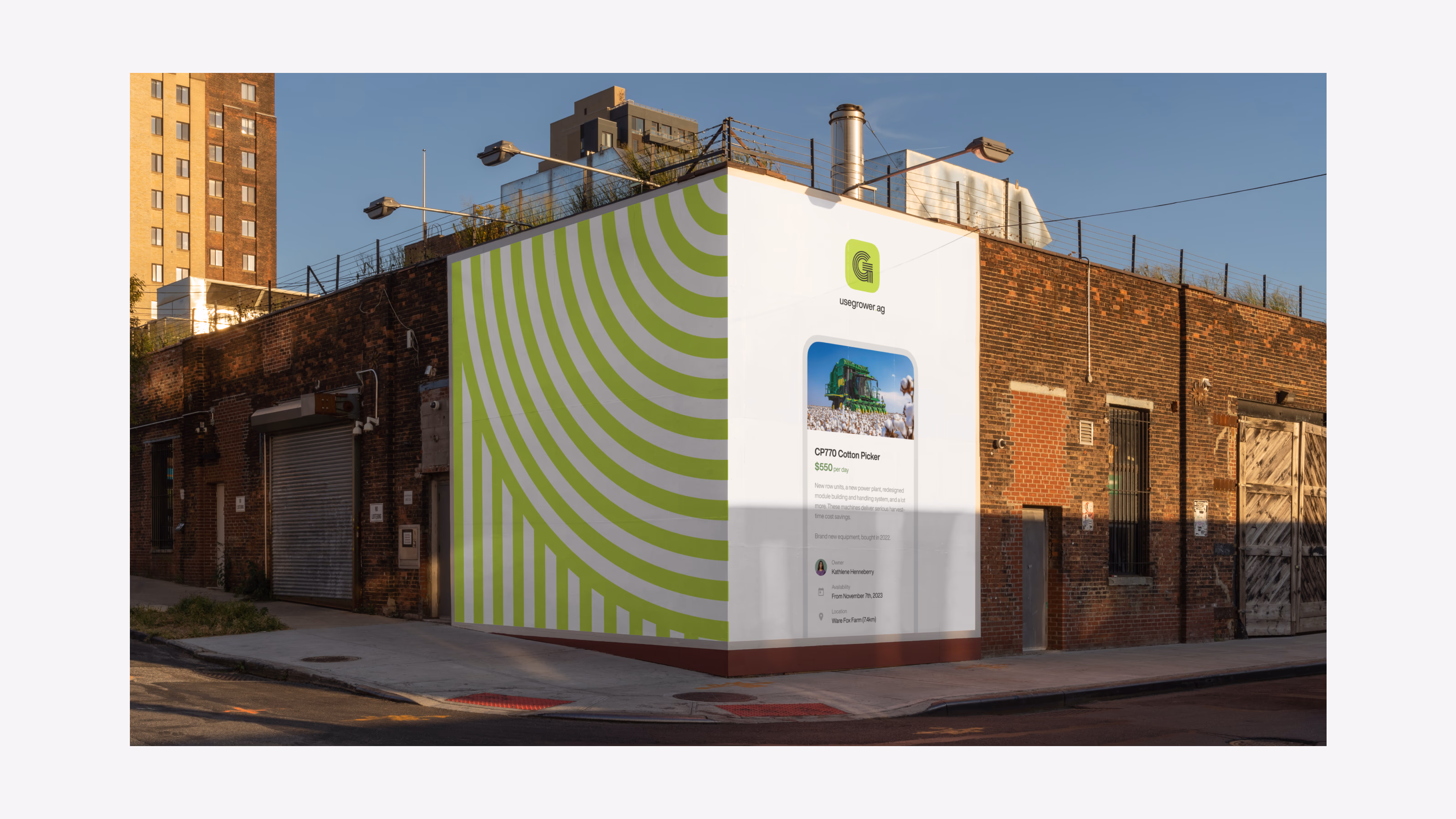 Grower — Communication pieces and brand graphic materials
