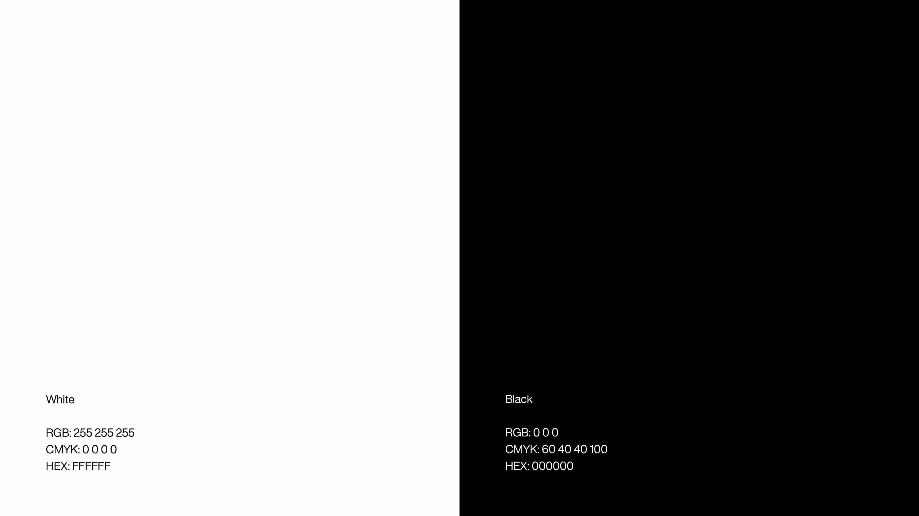 Ready for Production — Paleta de cores minimalista: White e Black