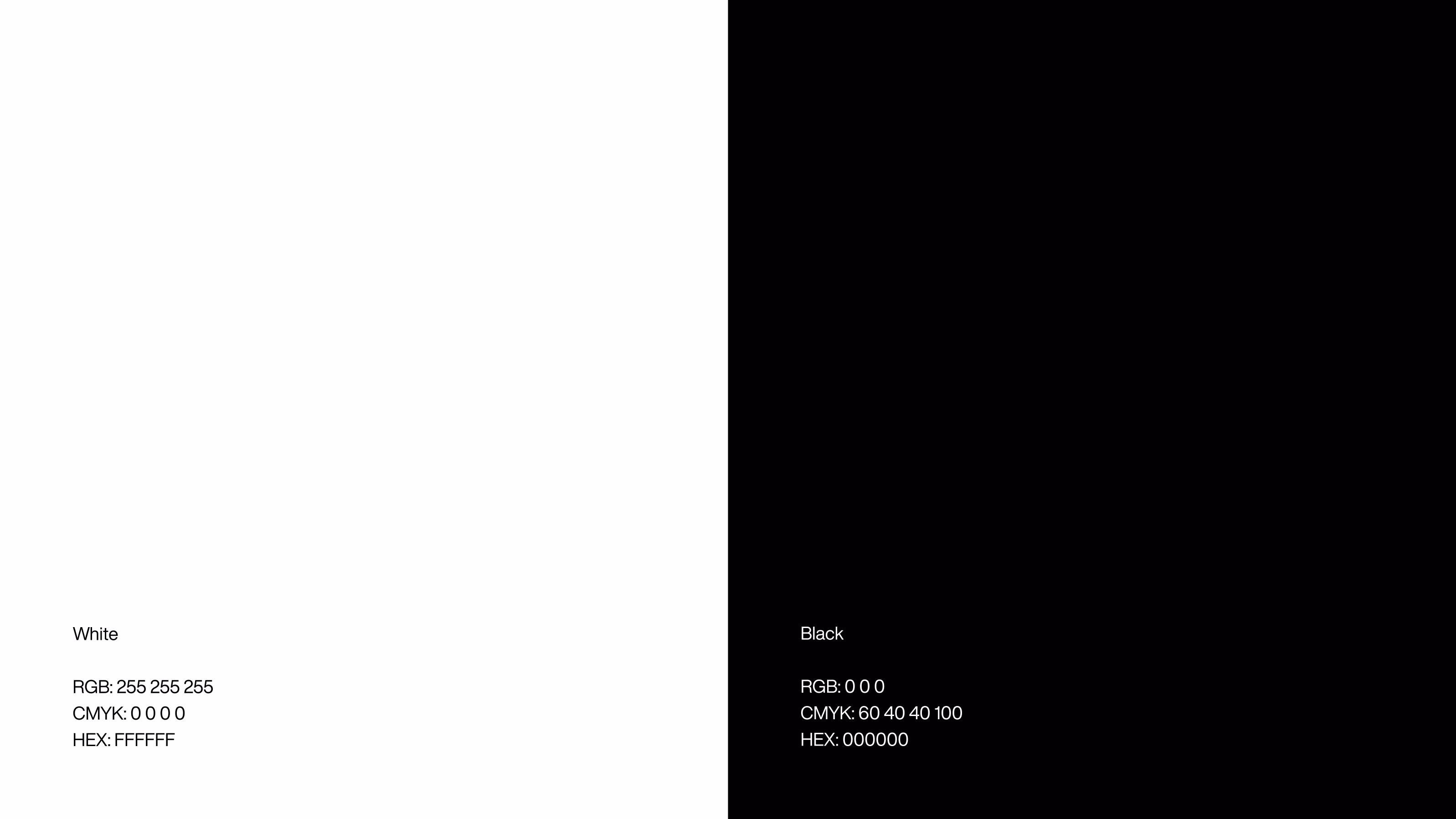 Ready for Production — Paleta de cores minimalista: White e Black