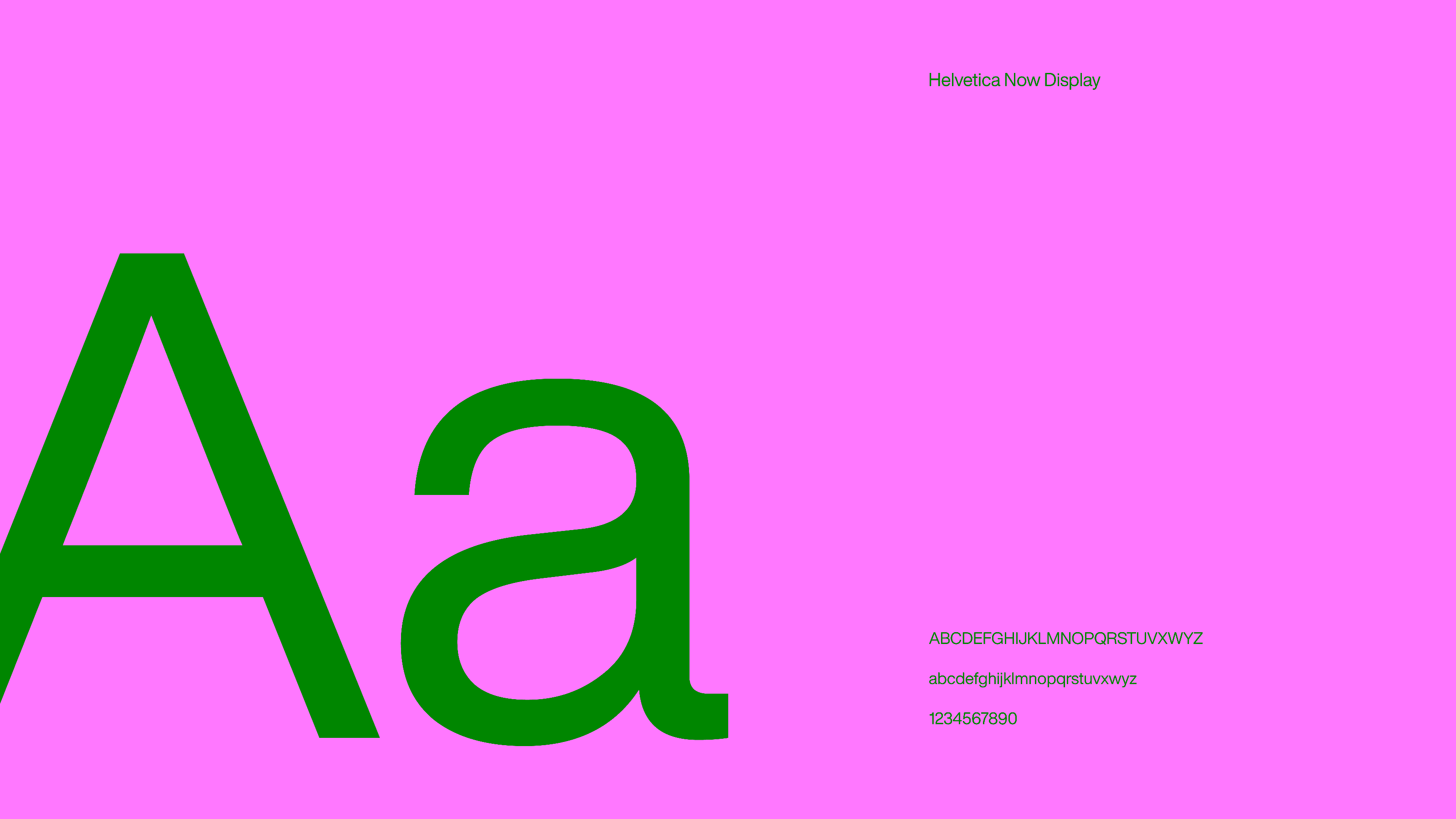 Ready for Production — Helvetica Now Display typography specimen