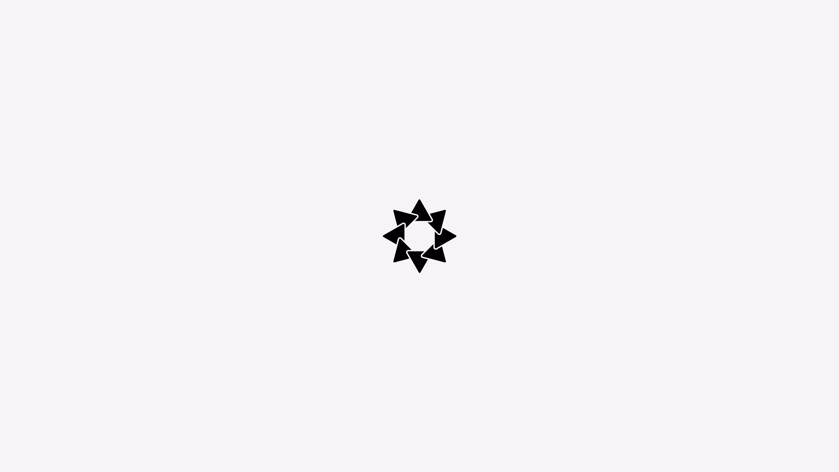 Arkemis — Final logomark as star shape with connected arrow forms