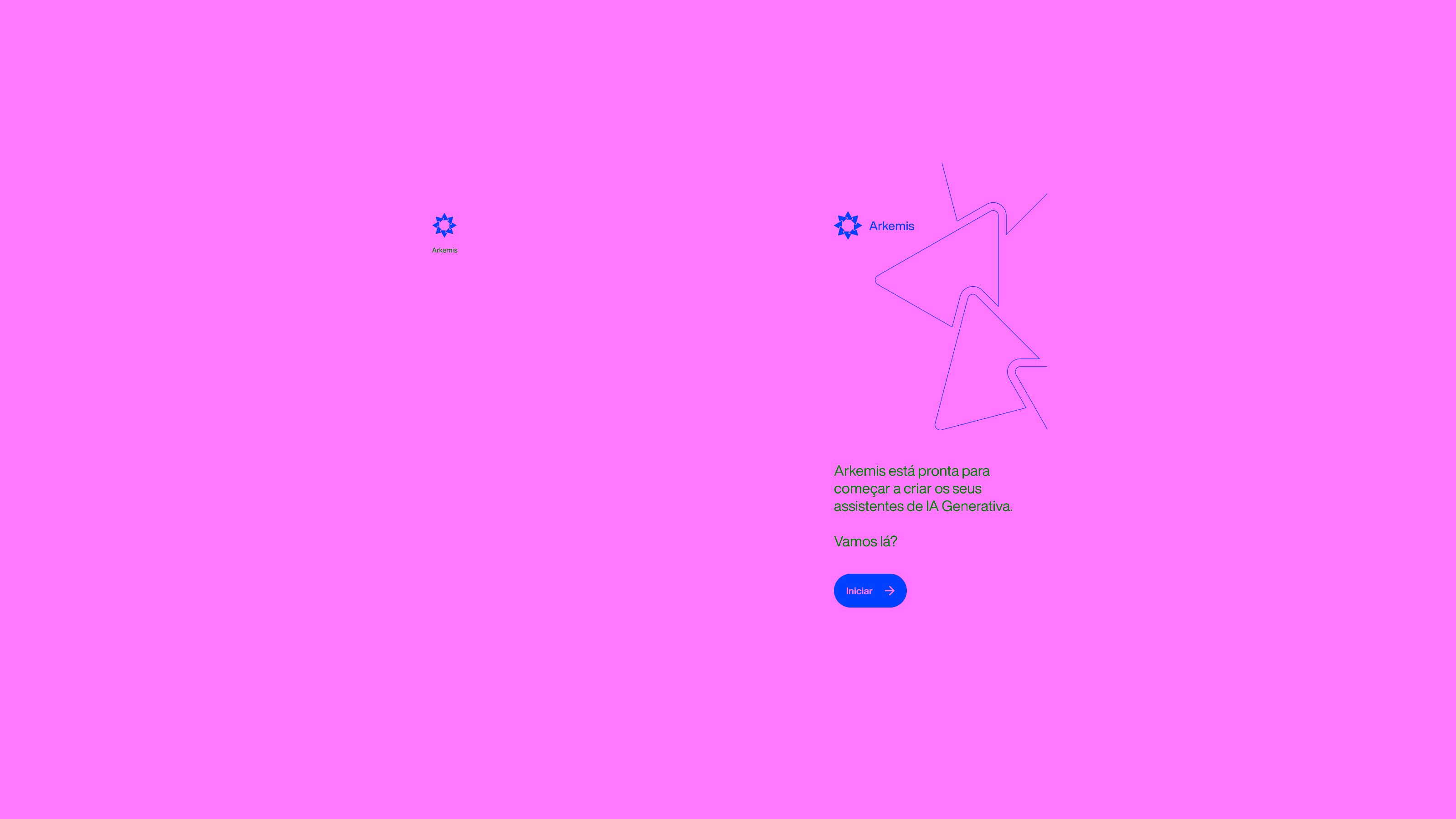 Arkemis — App onboarding screens with splash and welcome